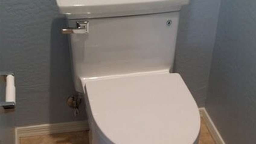 Newly Installed Toilet