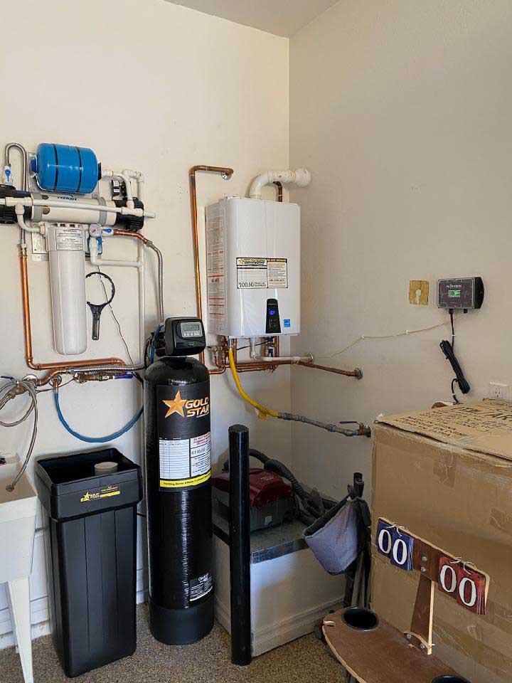 New Tankless Water Heater and Green Water Softener
