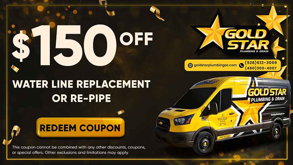 Special Coupons Gilbert, AZ Gold Star Plumbing & Drain