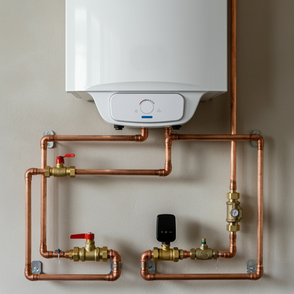 tankless water heater pipes