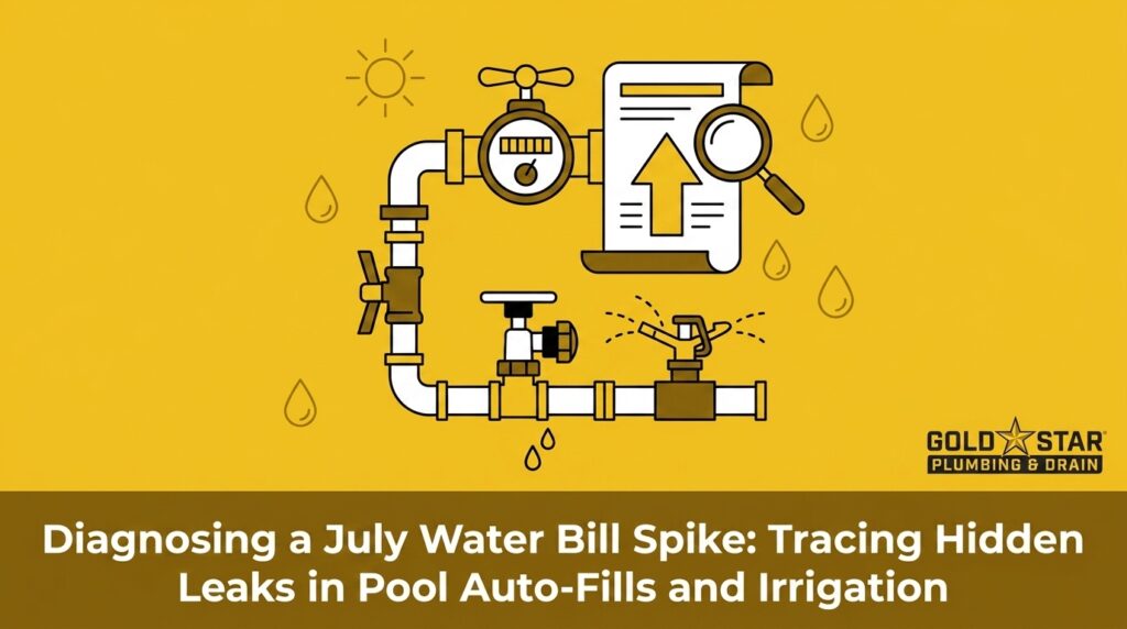 Diagnosing a July Water Bill Spike: Tracing Hidden Leaks in Pool Auto-Fills and Irrigation — featured image