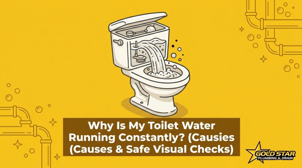 Why Is My Toilet Water Running Constantly? (Causes & Safe Visual Checks) — featured image