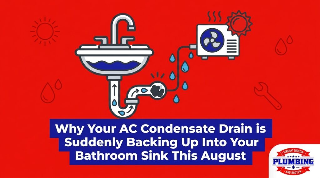 Why Your AC Condensate Drain is Suddenly Backing Up Into Your Bathroom Sink This August — featured image