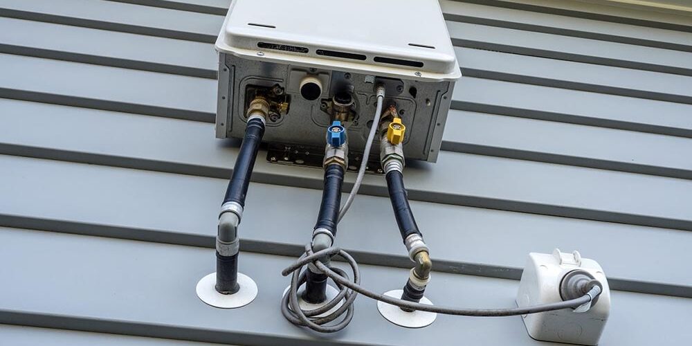 tankless water heater route
